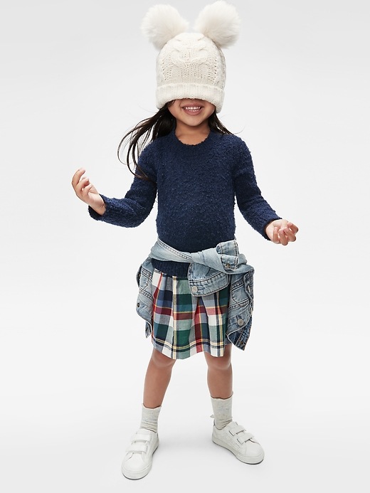 Image number 4 showing, Toddler Sweater Plaid Dress