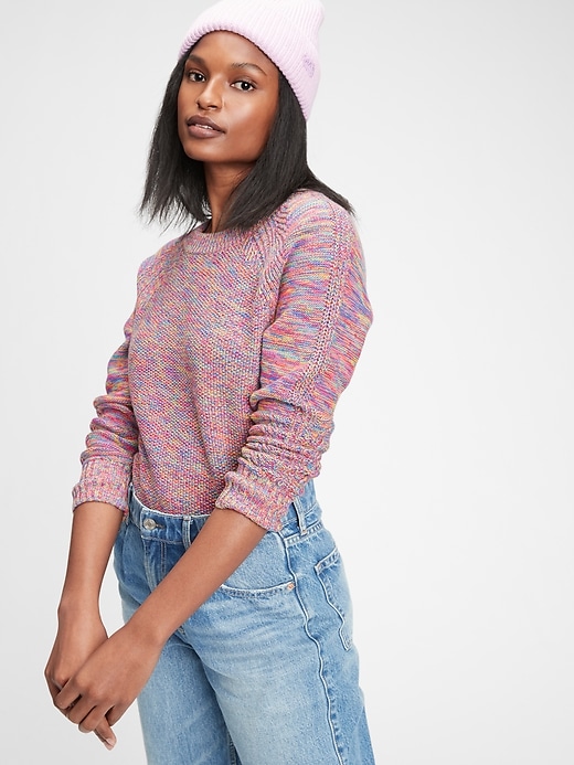 Image number 8 showing, Textured Crewneck Sweater