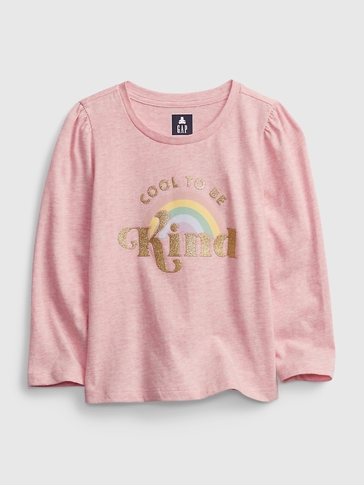 1 of 8 showing, with the color icy pink of product Toddler Mix and Match Kindness Graphic T-Shirt