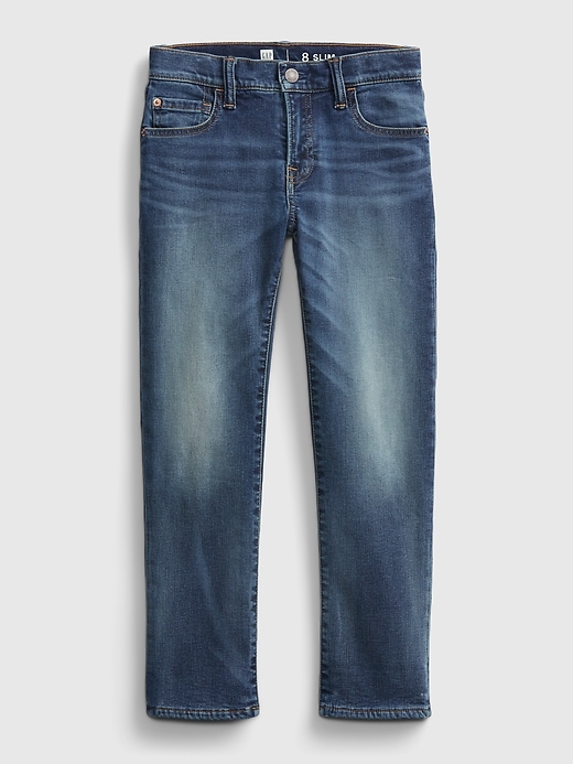 Image number 4 showing, Kids Lined Slim Jeans with Stretch