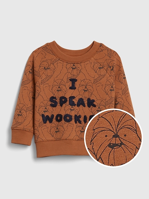 1 of 8 showing, with the color copper of product babyGap &#124 Star Wars™ Crewneck Sweatshirt