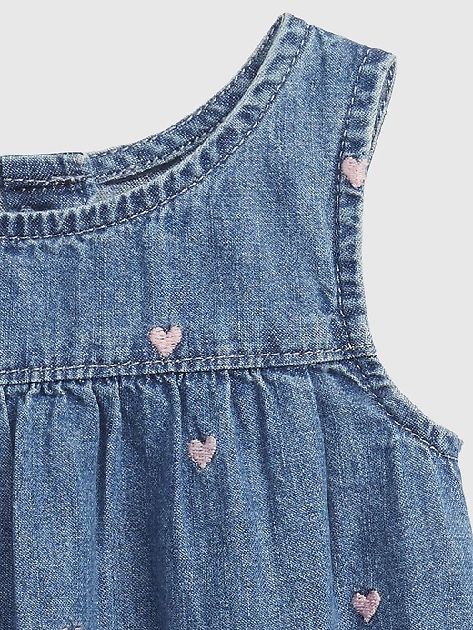 Image number 3 showing, Baby Denim Jumper Dress