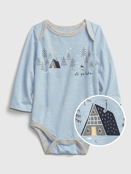 View large product image 1 of 1. Baby Mix and Match Winter Graphic Bodysuit