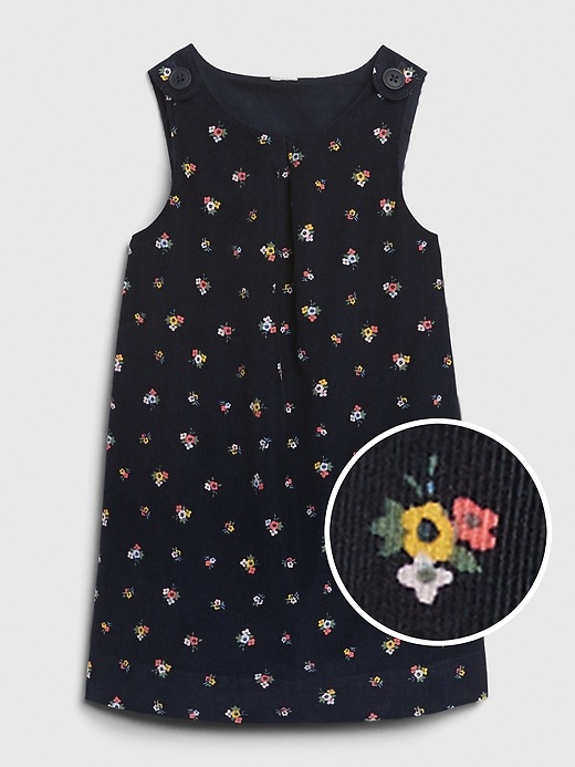 View large product image 1 of 1. Toddler Printed Corduroy Dress