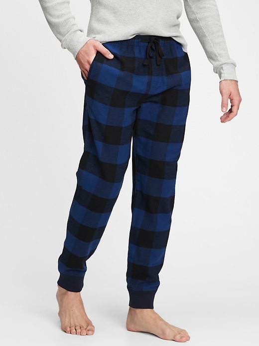 Gap flannel joggers hotsell