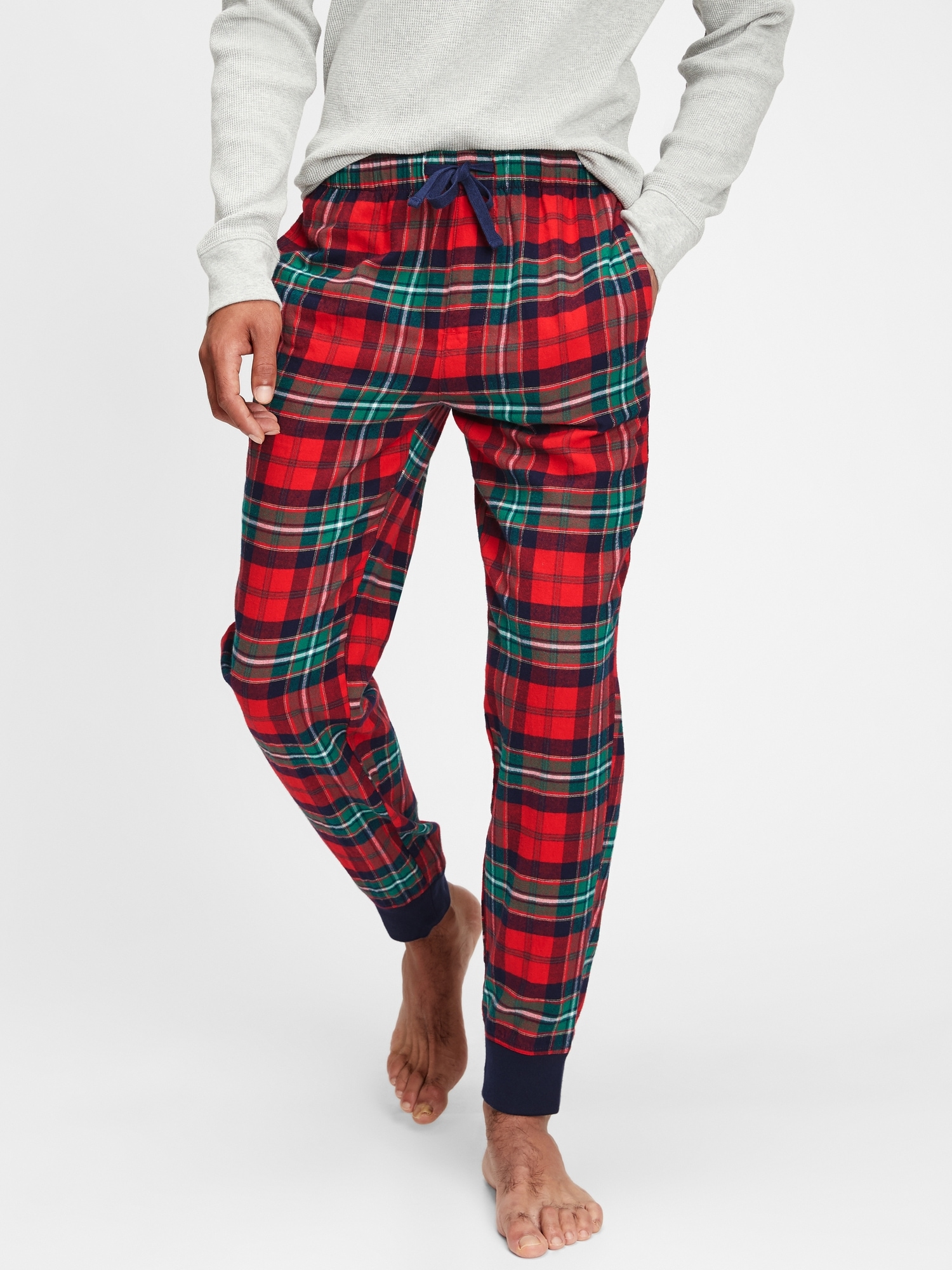 Gap flannel joggers clearance