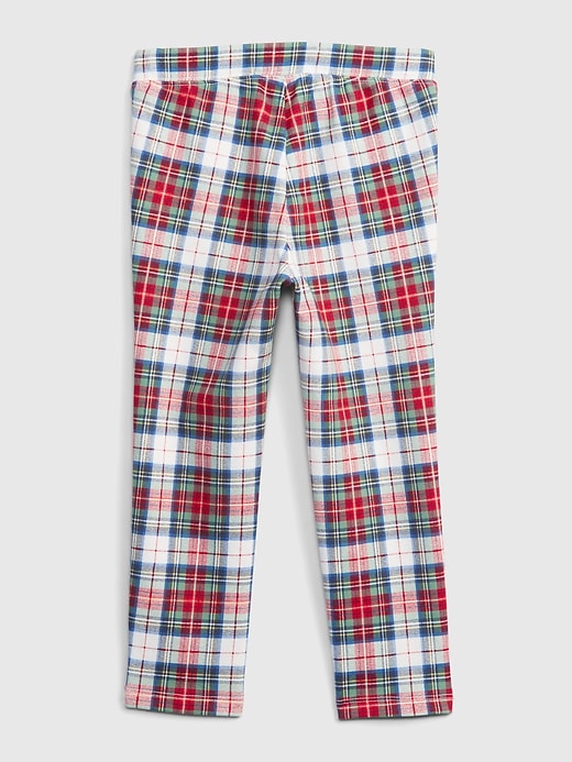 2 of 8 showing, with the color family plaid of product Toddler Print Pull-On Pants