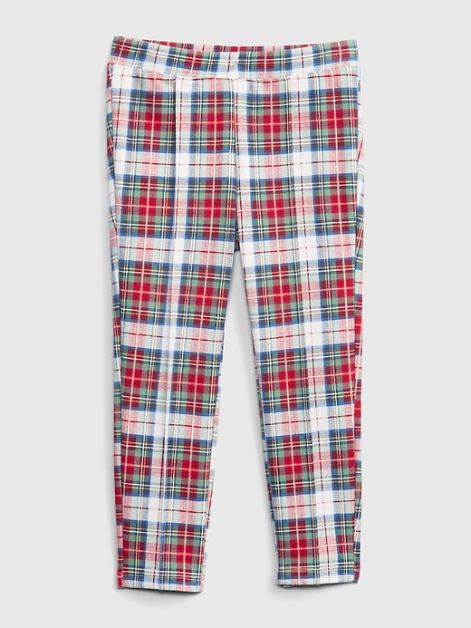 1 of 8 showing, with the color family plaid of product Toddler Print Pull-On Pants