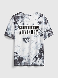Teen &#124 Parental Advisory Recycled Oversized Graphic T-Shirt