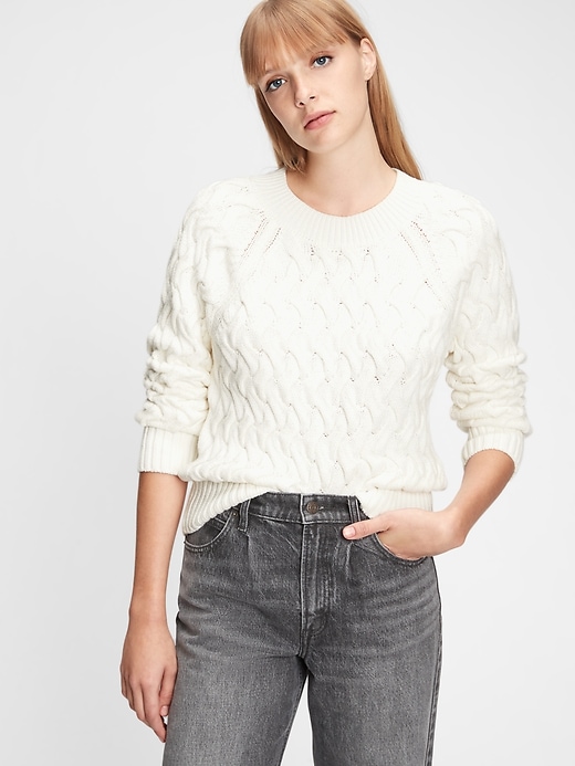 Image number 3 showing, Cable Knit Sweater