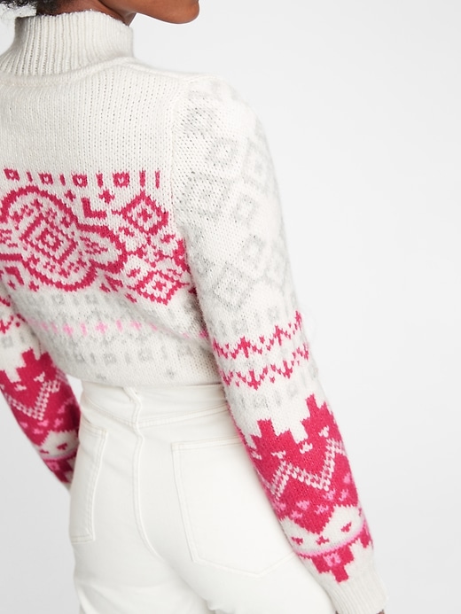 Image number 2 showing, Fair Isle Turtleneck Sweater