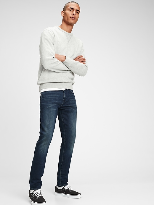 Soft Wear Washed Skinny Fit Jeans With GapFlex