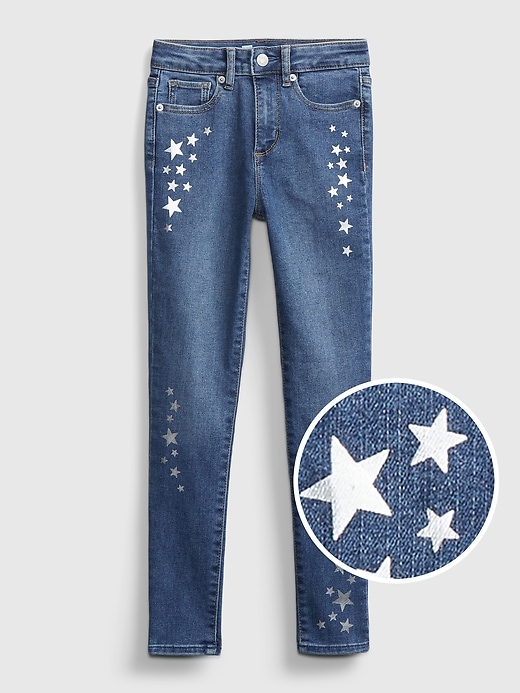 Image number 1 showing, Kids High-Rise Star Jeggings with Max Stretch