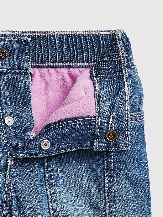 Image number 3 showing, Baby Bubble Lined Pull-On Jeans
