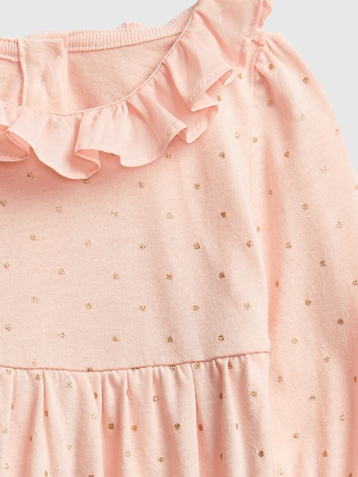 Image number 3 showing, Baby Ruffle Polk-A-Dot One-Piece