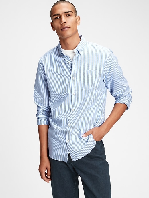 View large product image 1 of 1. Lived-In Stretch Oxford Shirt