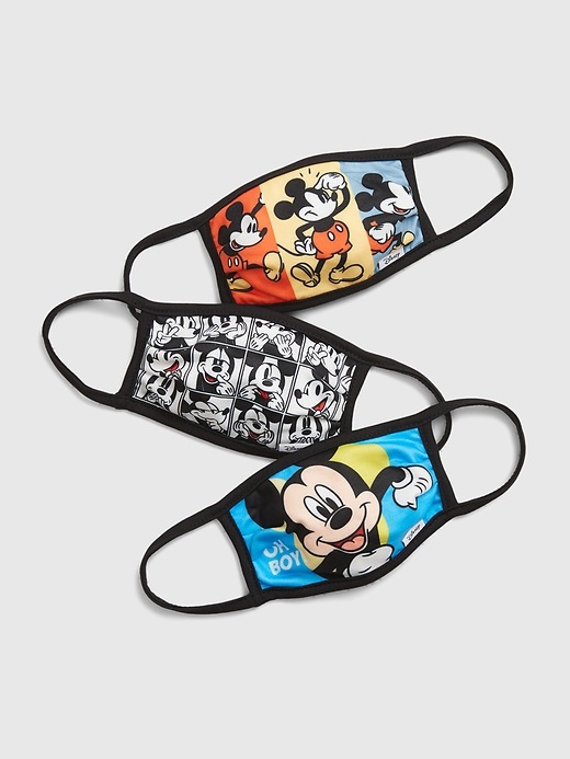 View large product image 1 of 1. Kids Mickey Mouse Face Mask (3-Pack)