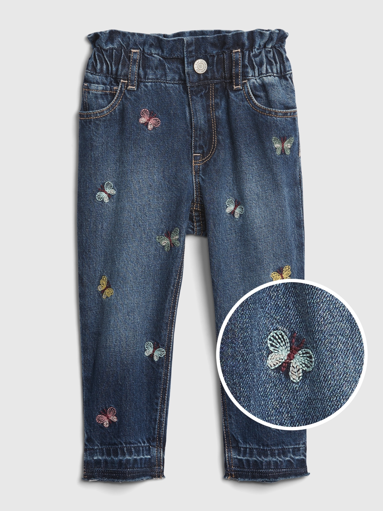 snap on jeans