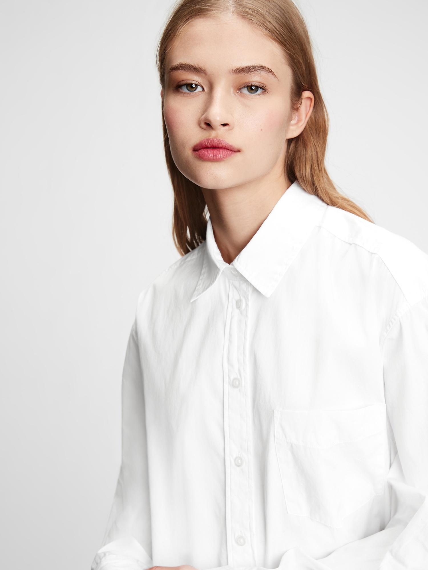 gap white dress shirt