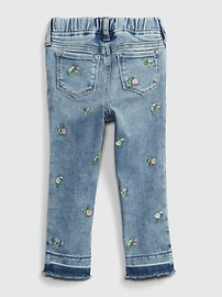Toddler Girl 18-24 Month Baby Gap Pink Floral Pull On High Stretch Jegging Jeans