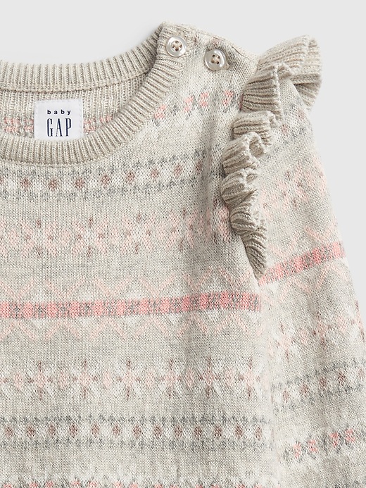 Image number 3 showing, Baby Fair Isle One-Piece
