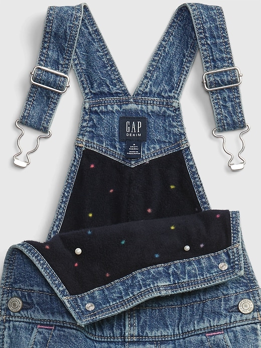 Image number 3 showing, Toddler Lined Overalls