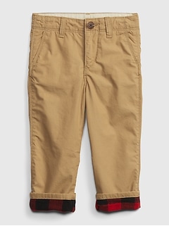 gap flannel lined pants
