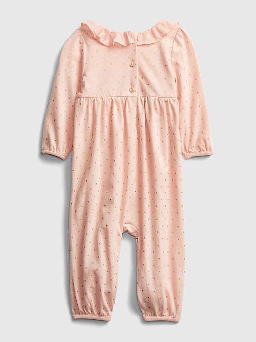 Image number 2 showing, Baby Ruffle Polk-A-Dot One-Piece