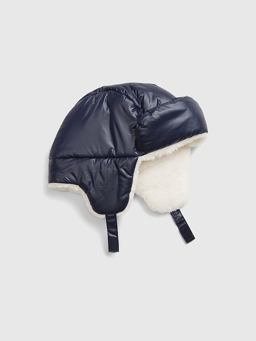 1 of 8 showing, with the color dark night of product Baby Trapper Hat