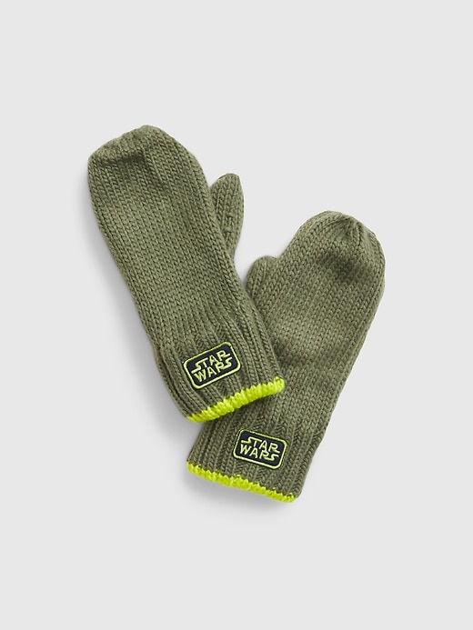 1 of 8 showing, with the color desert cactus of product GapKids &#124 Star Wars™ The Child Mittens