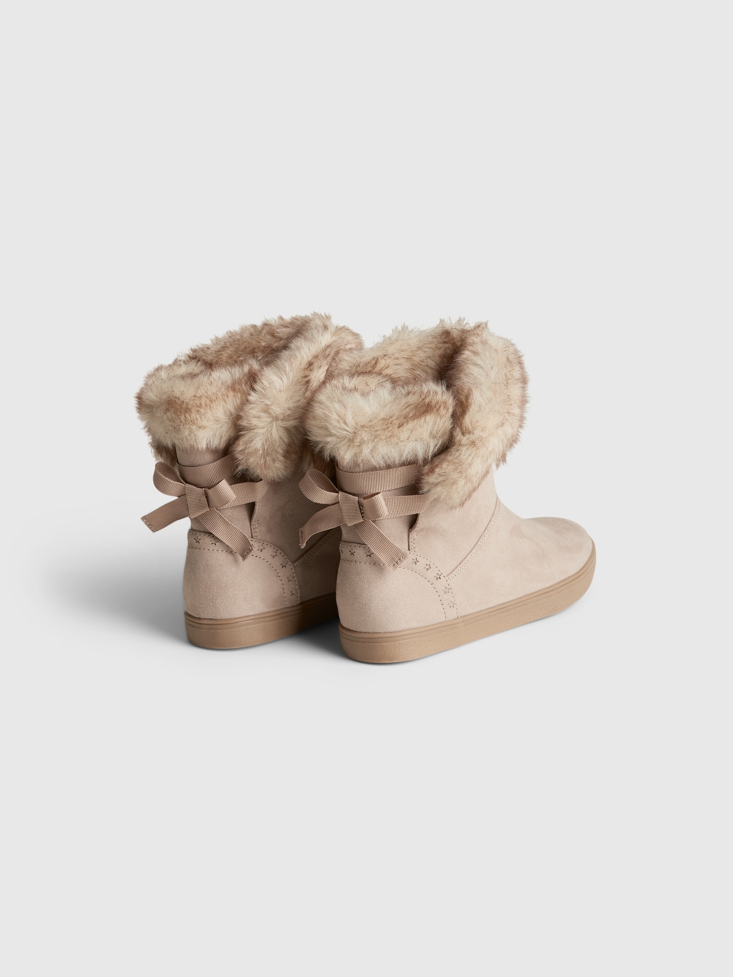 kids faux fur boots