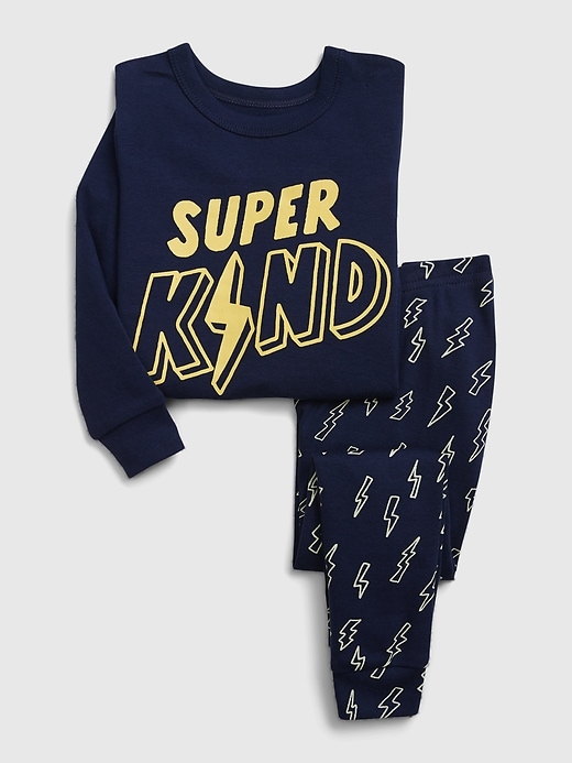 Image number 1 showing, babyGap Super Kind Lightning Bolt PJ Set