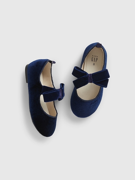 View large product image 1 of 1. Toddler Velvet Ballet Flats