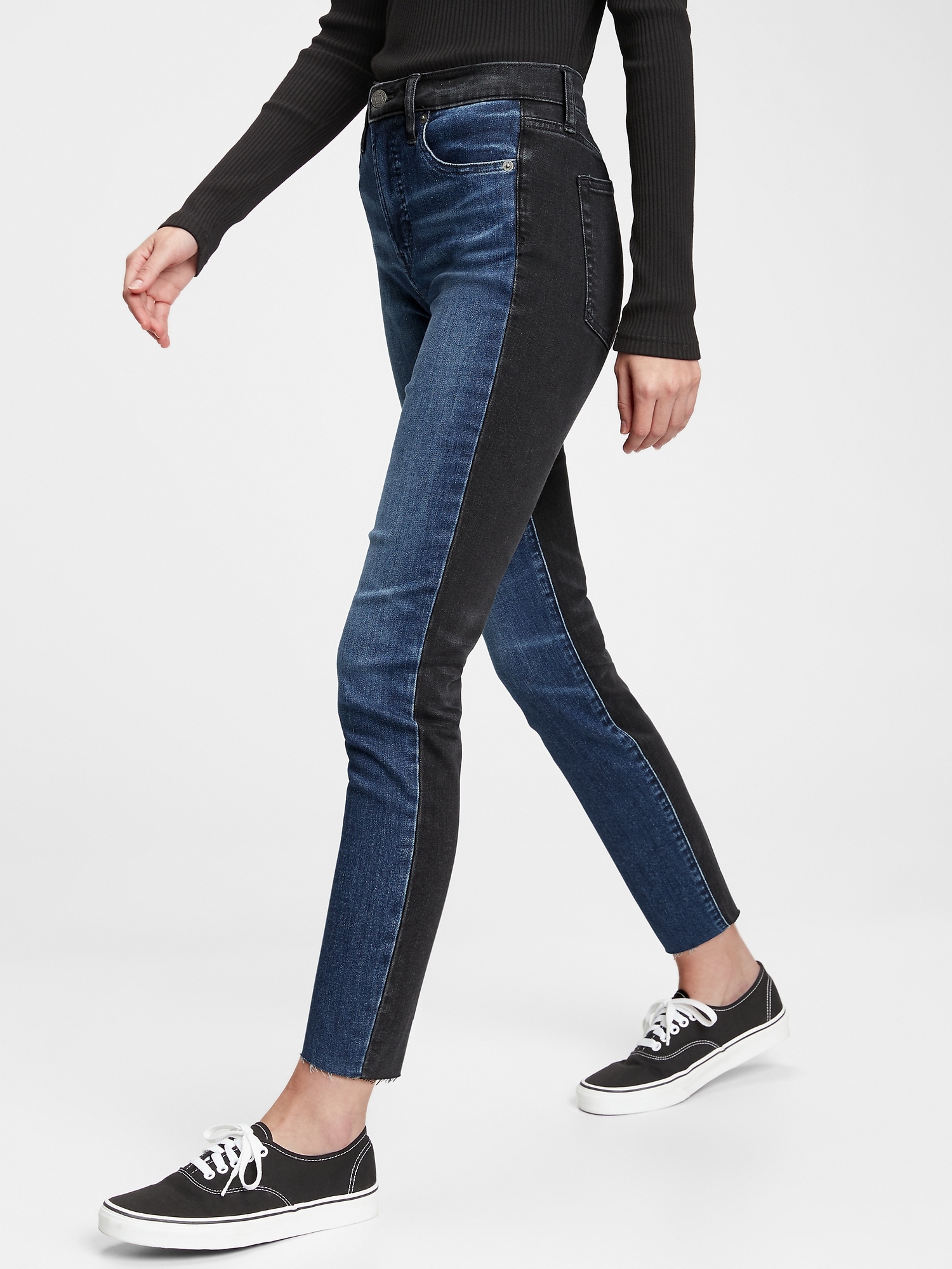 two tone jeans