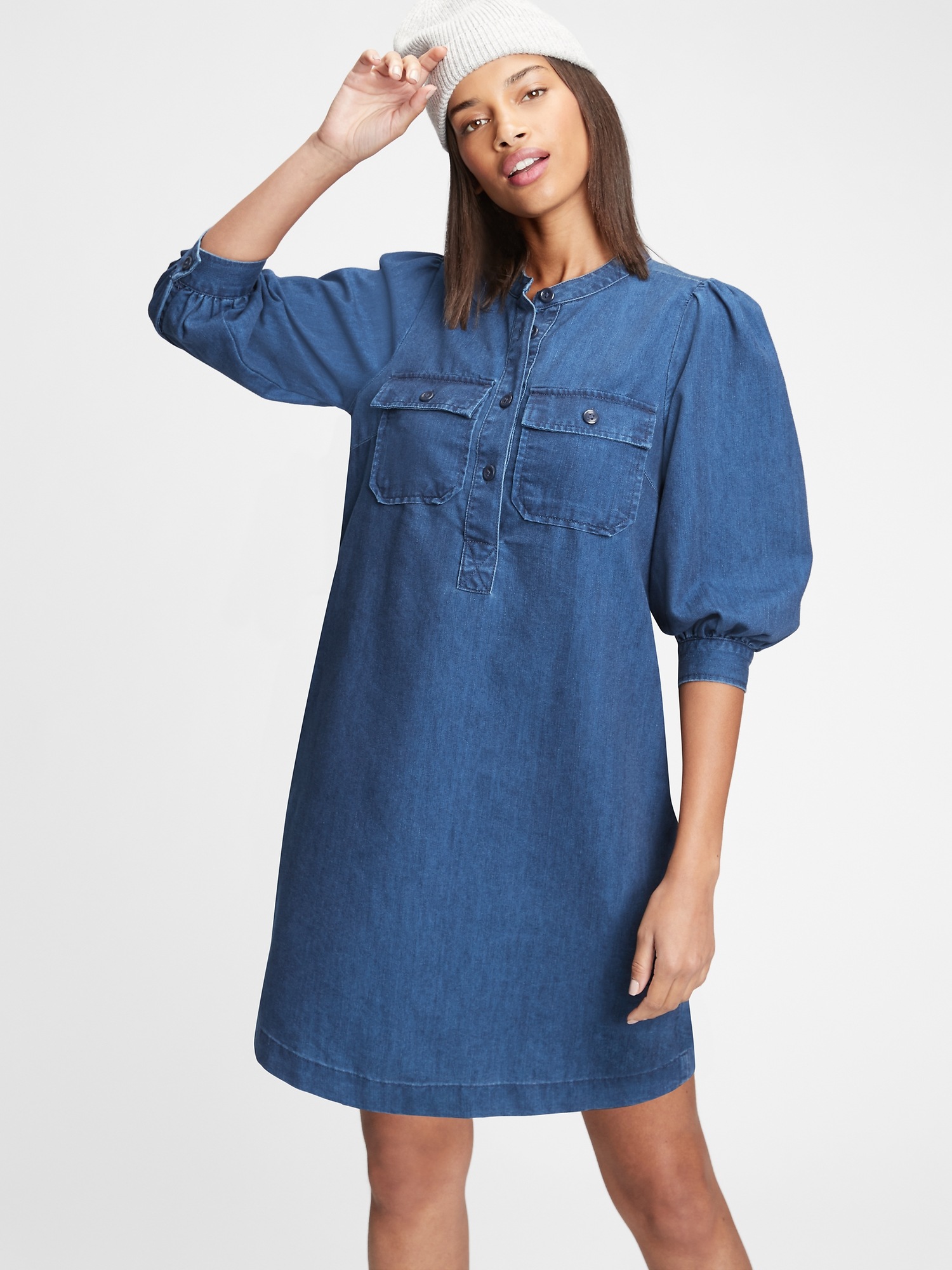 Barbour International Lockhart Utility Denim Dress