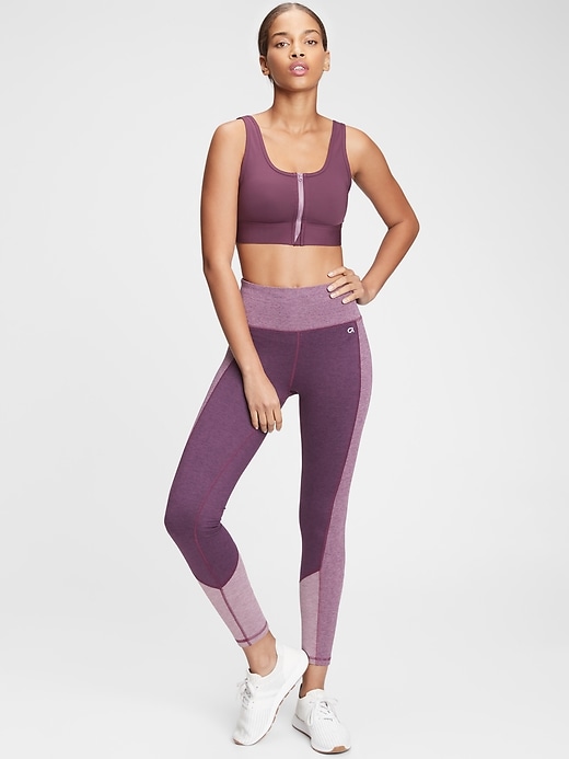 View large product image 1 of 1. GapFit High Rise Brushed Tech Jersey Leggings