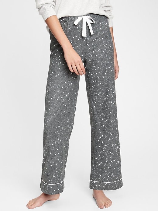 1 of 8 showing, with the color charcoal grey stars of product Adult Flannel Pajama Pants