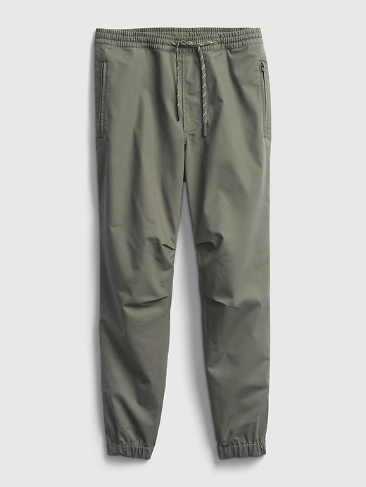 Image number 6 showing, Organic Zip-Woven Joggers