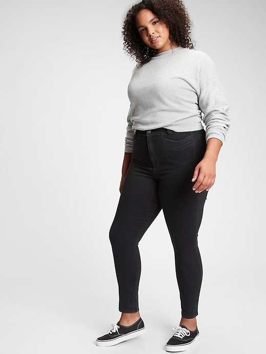 Image number 6 showing, Sky High Rise True Skinny Jeans with Secret Smoothing Pockets