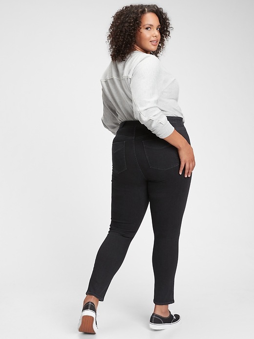 Image number 7 showing, Sky High Rise True Skinny Jeans with Secret Smoothing Pockets