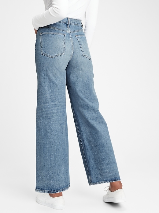 Image number 2 showing, Sky High Wide-Leg Jeans With Washwell&#153