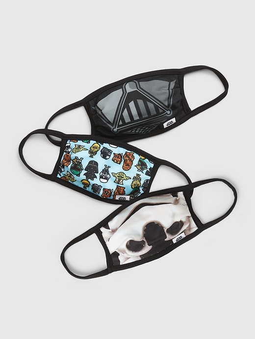 1 of 8 showing, with the color multi starwars of product Kids Star Wars Face Mask (3-Pack)