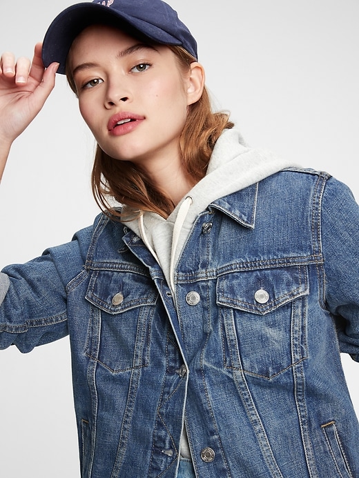 gap blue jeans jacket