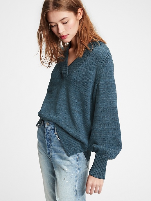 Image number 8 showing, Crossover V-Neck Sweater