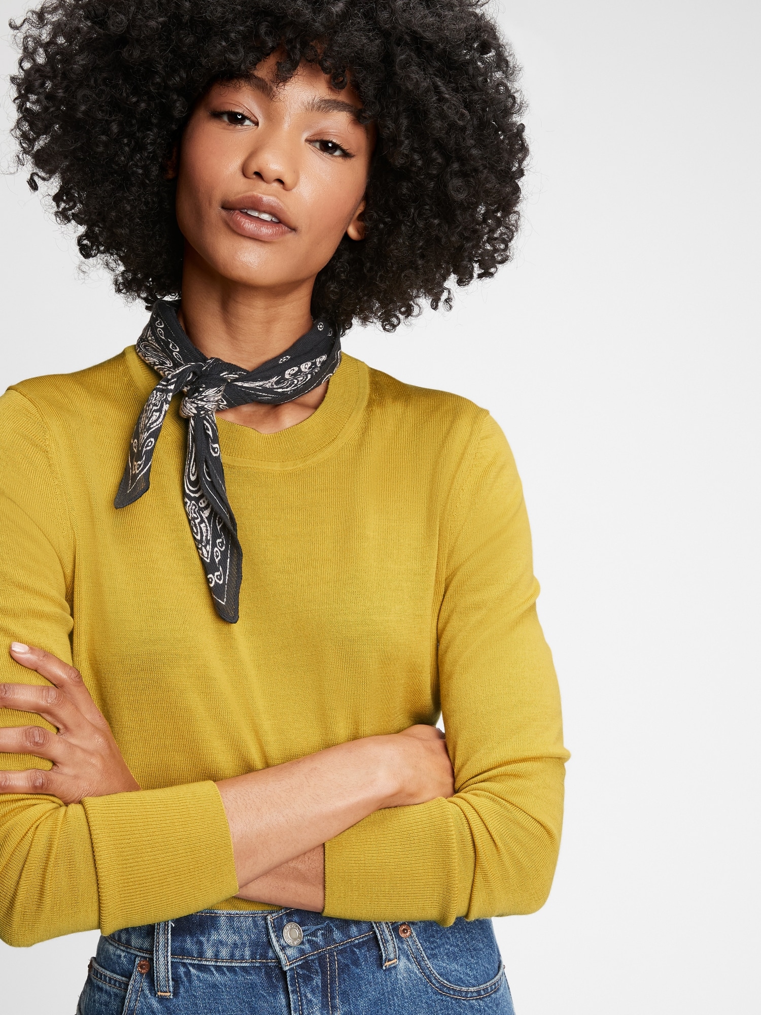 gap merino crewneck sweater