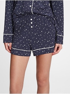 gap print joggers in modal