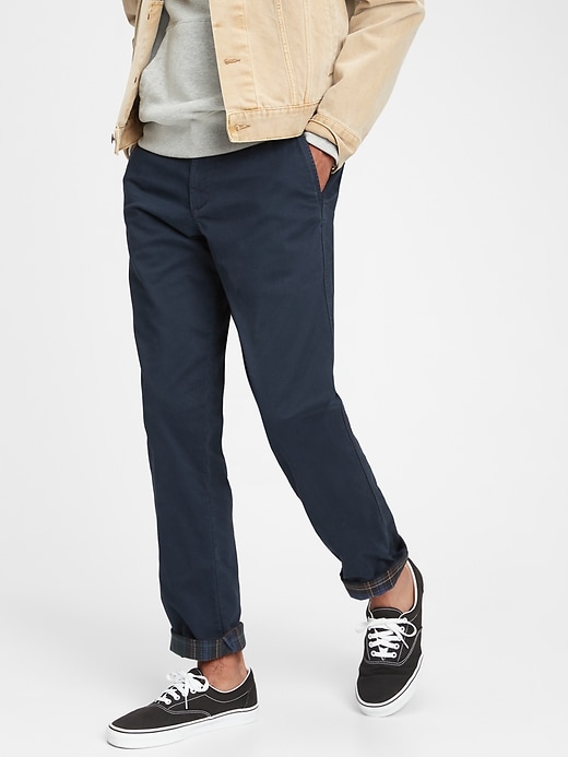 Gap flannel lined khakis outlet