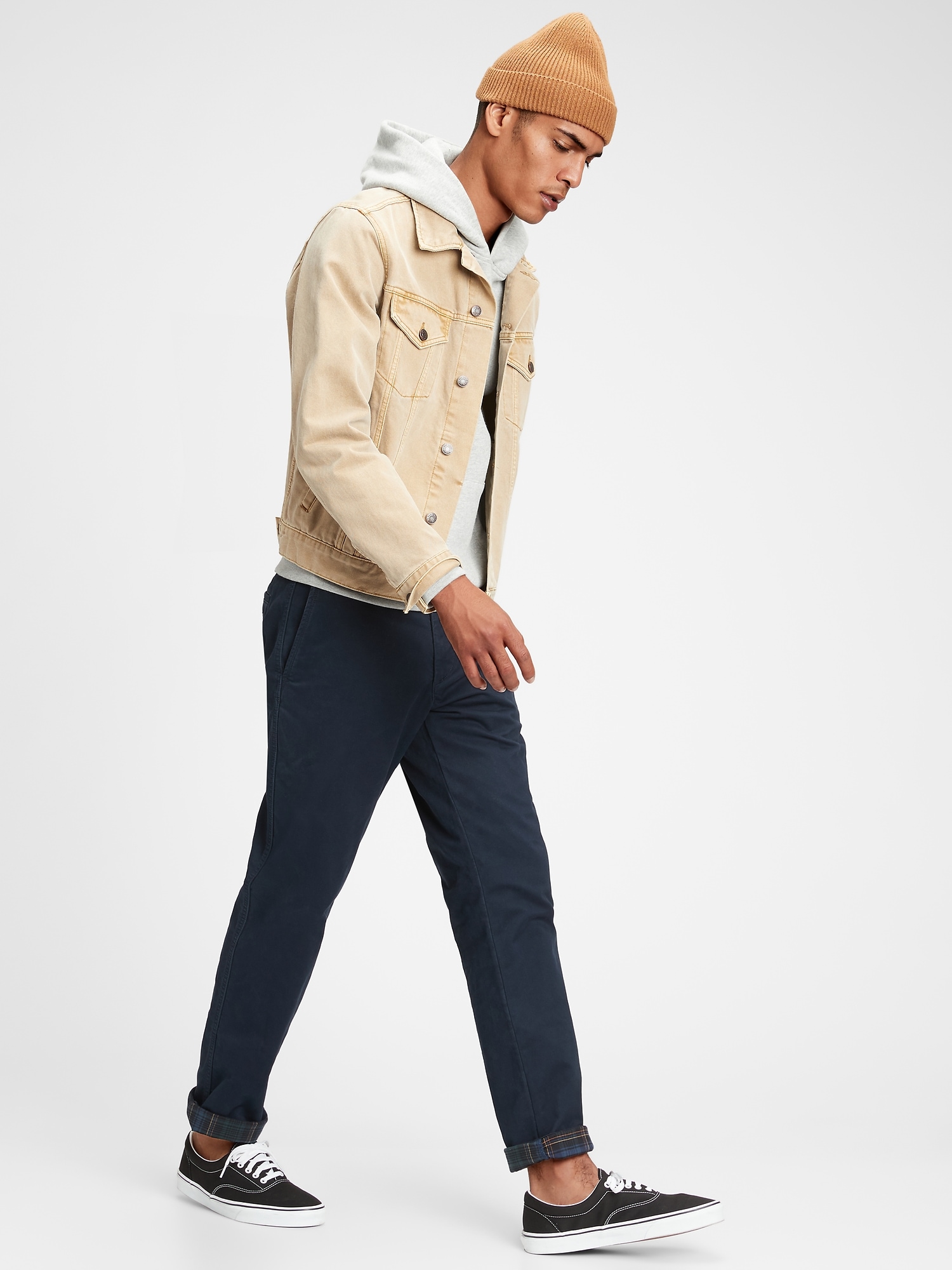 Gap flannel sales lined khakis