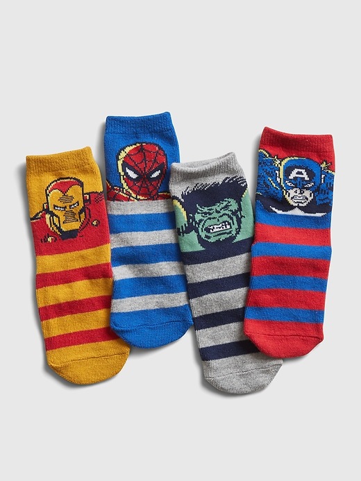View large product image 1 of 1. babyGap &#124 Marvel Crew Socks (4-Pack)