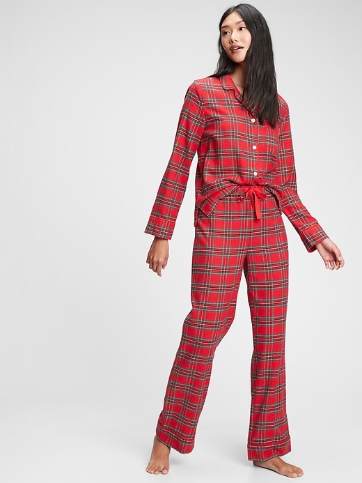 Image number 1 showing, Adult Flannel PJ Set